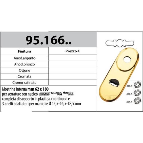 Mottura 166 mostrina per - 95.166,