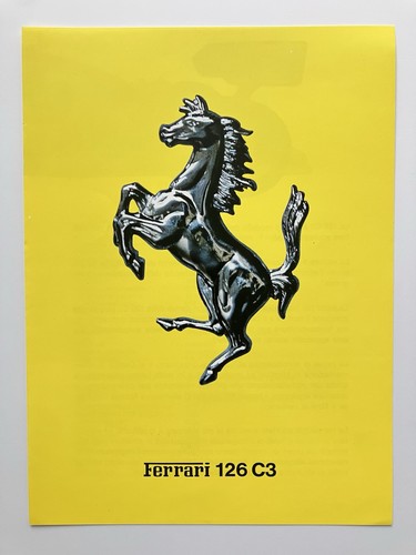 Brochure ferrari 126 - 126, |
