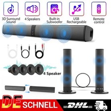 Soundbar Bluetooth TV-PC Sound System 3D Surround Subwoofer Altoparlante USB DHL