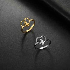 Anello Cuore Ballerina Acciaio
