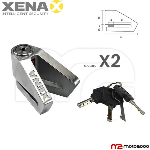 Bloccadisco xena acciaio - x2,