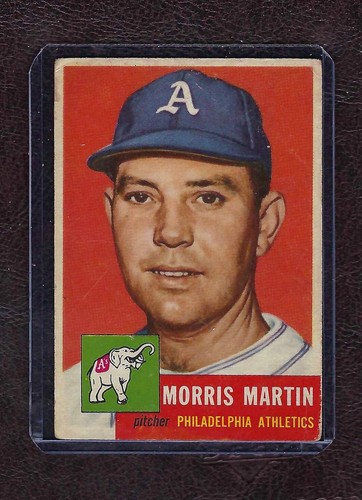 1953 topps 227 morris martin - 1953,