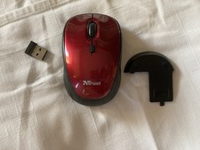 Mouse Rosso Senza Fili Trust A Batteria Legg. Descrizione