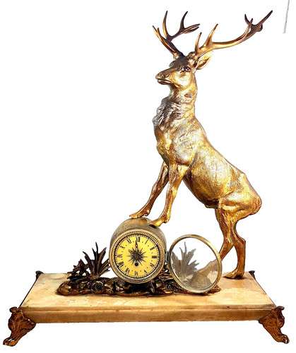 Antico orologio camino - orologio, da