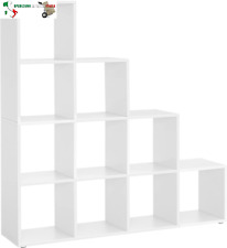 Libreria a 10 Cubi, Scaffale con Scomparti Aperti, Organizzatore per Decorazioni