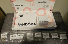 lotto di 8 charms pandora originali 2 scatole ricevute mostrate costo 236€