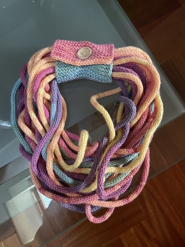 Collana maglia lavorata a - in,