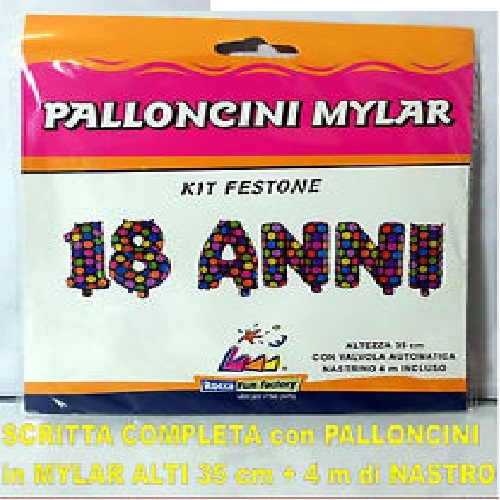Kit palloncini mylar scritta - mylar,
