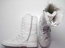 Stivaletti sportive Superga n. 38 in tessuto canvas colore bianco - USATI