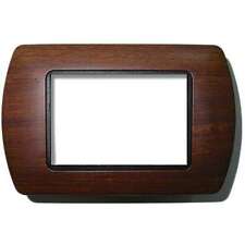 PLACCA BTICINO LIVING INTERNATIONAL COMPATIBILE IN METALLO 3 4 7 MODULI NOCE