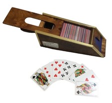 Sabot  Le Banquier Francese Distributore Di Carte Dal Negro Radica E Metallo