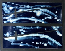 Franco Angeli "Vento in Coda" - Smalto su Tela 100x80 cm 1988