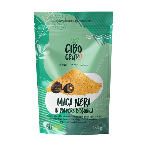 Cibo crudo maca nera - crudo, in