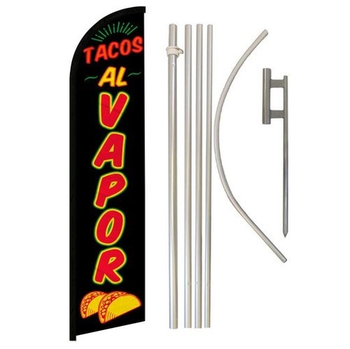 Tacos vapor banner senza - tacos,