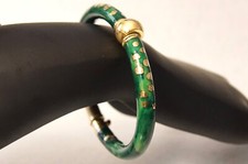 La Nouvelle Bague - Bracciale oro18kt smalto verde - Vintage