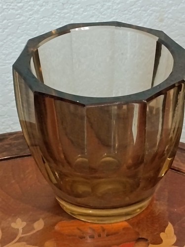 Vase fumé cristal daum - vase,