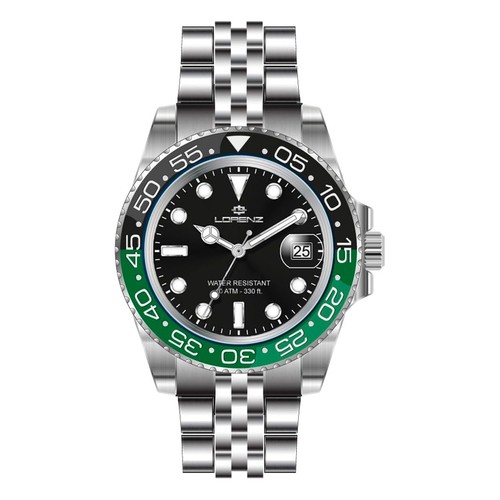 Lorenz sport uomo nero verde - lorenz,