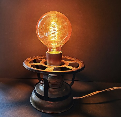 Lampada steampunk fornello - lampada, su