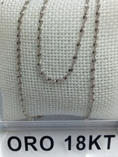 Collana in oro bianco 750 18