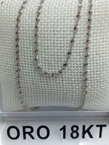 Collana oro bianco 750 18 - in,