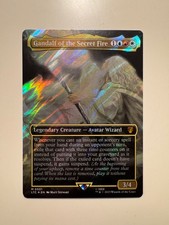 Magic MTG • Gandalf of the Secret Fire (Borderless) (Surge Foil) • Comm: LOTR 55