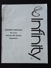 INFINITY RS SERIES SPEAKERS OWNER'S MANUAL RS 1001-6001