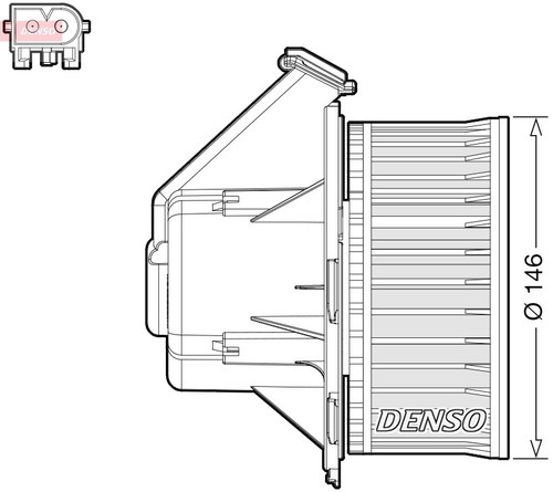 Denso ventilatore interno - ventilatore, per