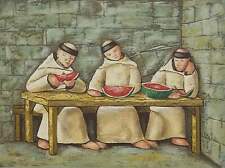 I meloni Norberto Proietti Opera SERIGRAFIA su Carta Firmata Dipinto 70x50