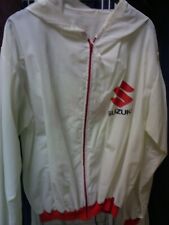 SUZUKI GIUBBINO zip cappuccio, polsi e vita maglia rossi  taglia 3 M *NUOVO*