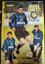 Poster Javier Zanetti Capitano Inter triplete Argentina