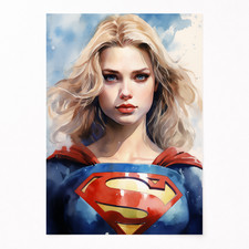 Poster A4 Supergirl Stile