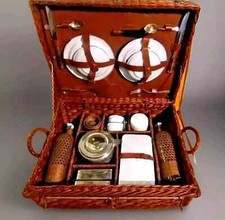 Vailgia CESTINO PIC-NIC vimini Vintage Caravaning Pic nic Wicker