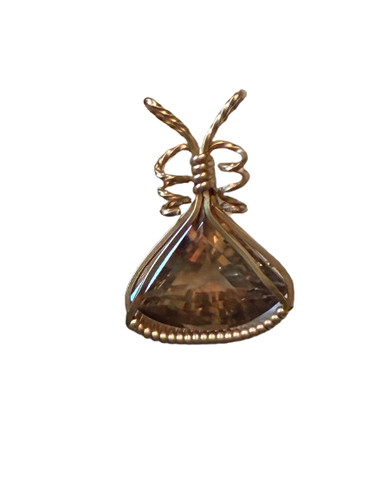 Ciondolo topazio ciliegio 11ct - ciondolo,