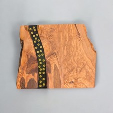 Tagliere/Vassoio in Legno di Ulivo e Resina Epossidica