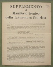F.T. Marinetti, Supplemento al