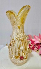 RARE Vtg Murano Latticino