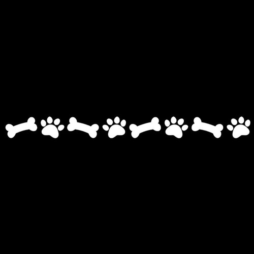 Adesivo zampe cane gatto - , ossi
