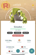 Shiny groudon lvl50 3moves - groudon,
