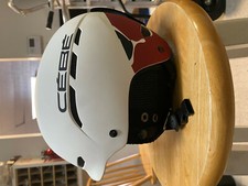  Cebe - Casco da Neve Crepuscolare 54-56 (S) cm Bianco Opaco Rosso Nuovo senza etichette