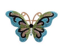 Spilla gioiello farfalla blu