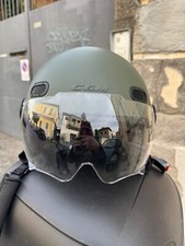 Casco CGM taglia S, 55 cm circonferenza, colore verde opaco.