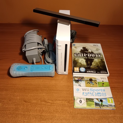 Nintendo wii console - wii, bianca