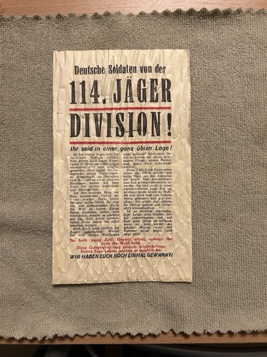 Militaria ww2 volantino - ww2,