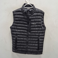 Gilet imbottito piumino microlight Rab gilet scaldamuscoli Nikwax nero piccolo.