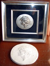 Pietro Annigoni "ATTESA"   calco originale in gesso + scultura in argento 925