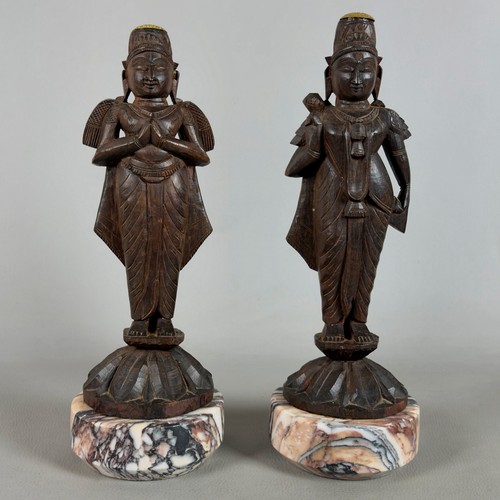 Antica coppia statue asiatiche - coppia,