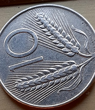 Moneta 10 lire rara(manca un pezzo nella spiga)Anno 1977