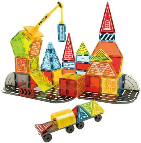 Montessori magnetic blocks toy - magnetic,