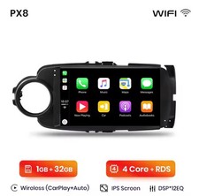 Autoradio Toyota Yaris 2012-2017 CarPlay-AndroidAuto Wireless BT WIFI RDS 4Core