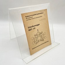 VEB Aratro A Dischi BDT-7.0 Elenco Parti Manuale Operativo